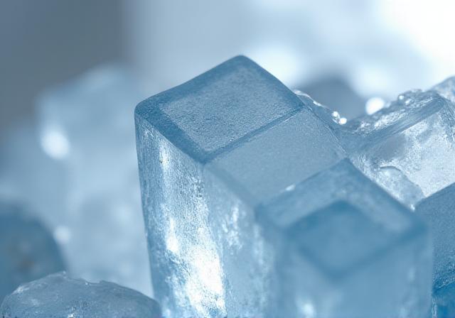 Close-up of a precision-cut crystalline structure representing the iceberg philosophy
